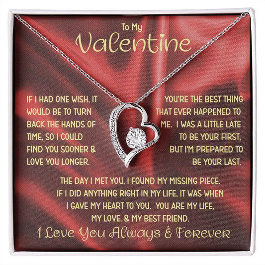 My Valentine Red Forever Love Necklace