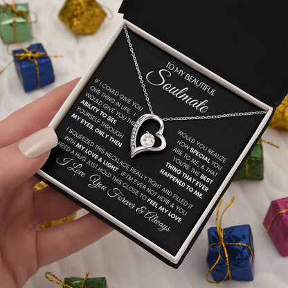 Beautiful Soulmate Special BLK Forever Love Necklace