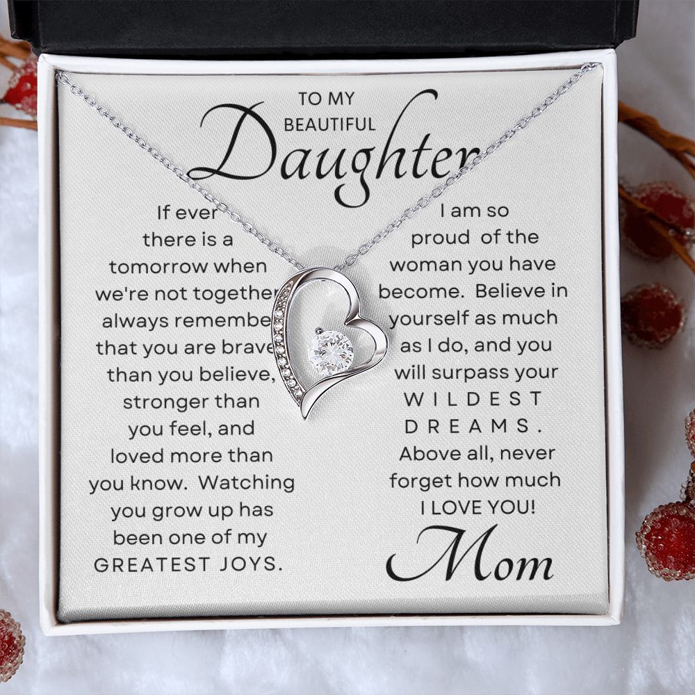 Daughter Greatest Joy Forever Love Necklace