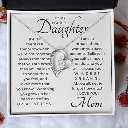 Daughter Greatest Joy Forever Love Necklace