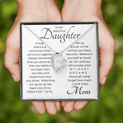 Daughter Greatest Joy Forever Love Necklace