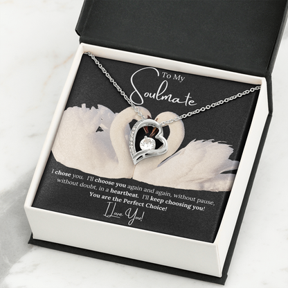 Forever Love Necklace Choice For her BLK