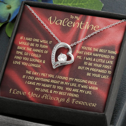 My Valentine Red Forever Love Necklace
