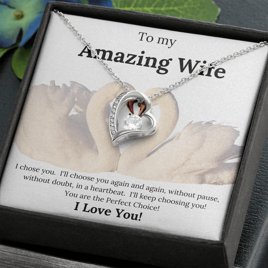 To My Amazing Wife/ Forever Love Necklace
