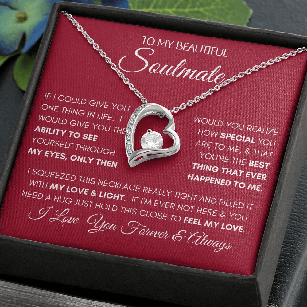 Beautiful Soulmate Special Red Forever Love Necklace