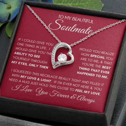 Beautiful Soulmate Special Red Forever Love Necklace