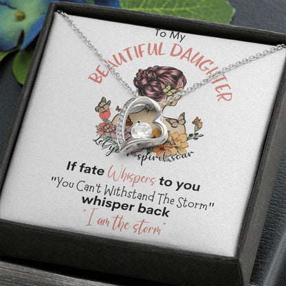 Beautiful Daughter Storm Forever Love Necklace