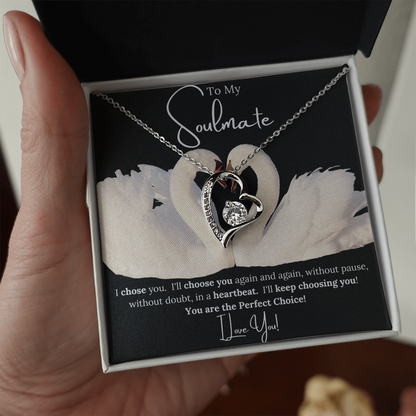 Forever Love Necklace Choice For her BLK