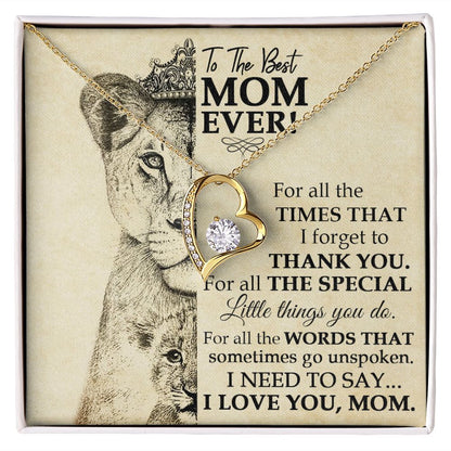 Best Mom Lioness Forever Love Necklace