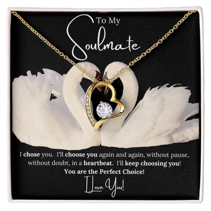 Forever Love Necklace Choice For her BLK
