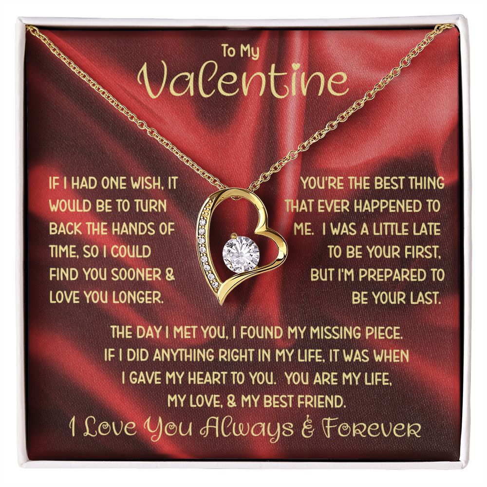 My Valentine Red Forever Love Necklace