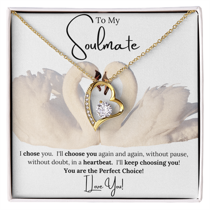 Forever Love Necklace Soulmate Choice For Her