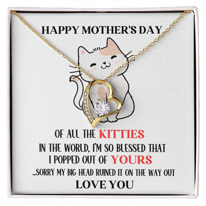 Mother's Day Your Kitty Forever Love Necklace