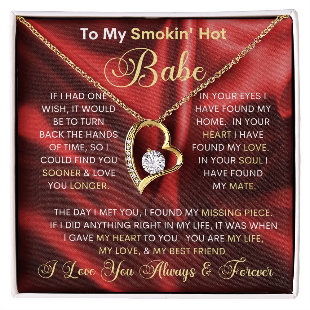Smokin' Hot Babe / Forever Love Necklace