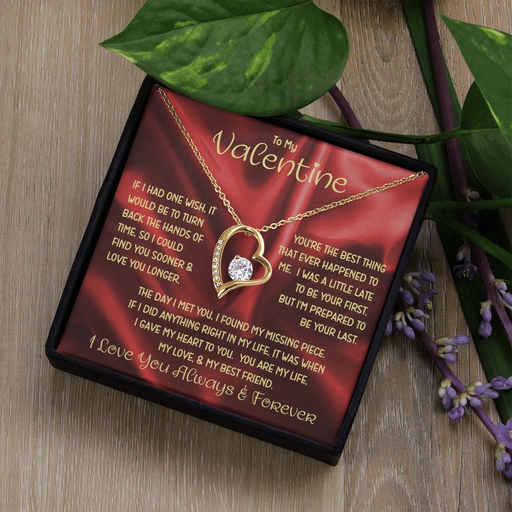 My Valentine Red Forever Love Necklace