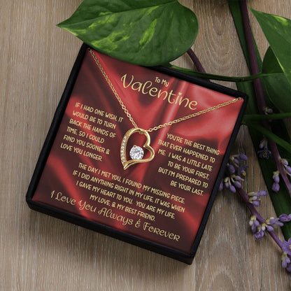 My Valentine Red Forever Love Necklace