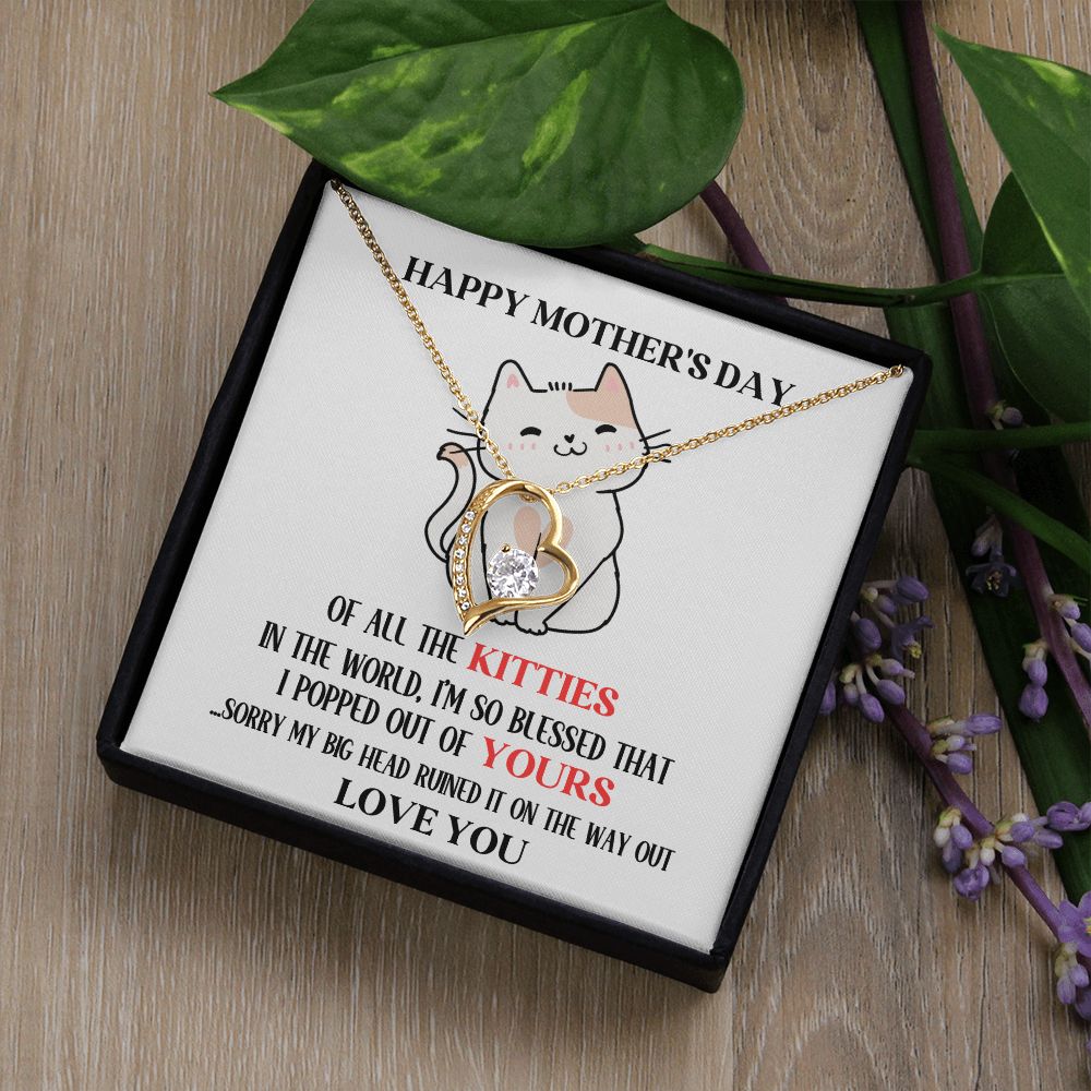 Mother's Day Your Kitty Forever Love Necklace