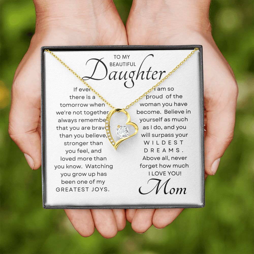 Daughter Greatest Joy Forever Love Necklace