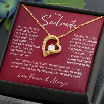 Soulmate Last Red Hearts Forever Love Necklace