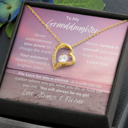 Granddaughter Eternal / Forever Love Necklace