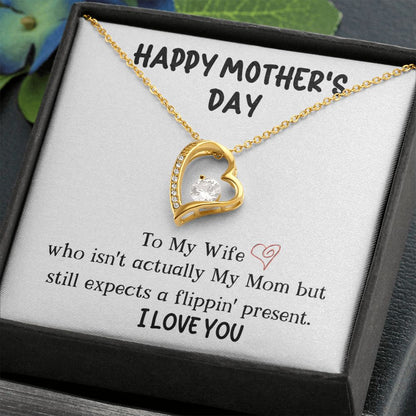 Wife Happy Mother's Day Forever Love Necklace